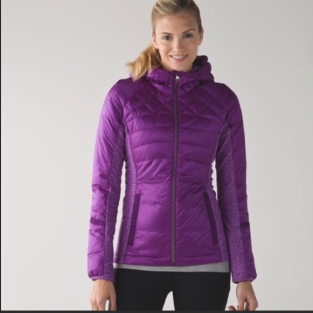 Lululemon What the Fluff Jacket pink/purple 6